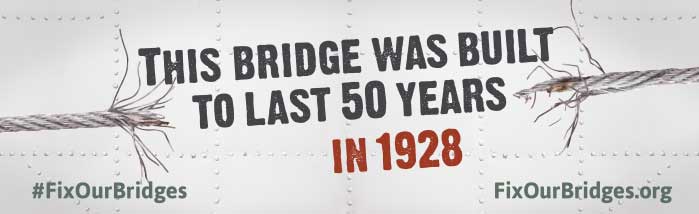 This bridge was built to last 50 years, in 1928 banner